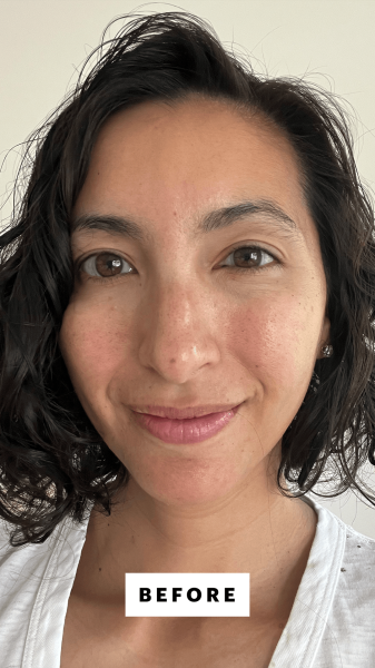 Pai before applying the La Roche Posay Anthelios UVAir SPF 50 Serum Sunscreen